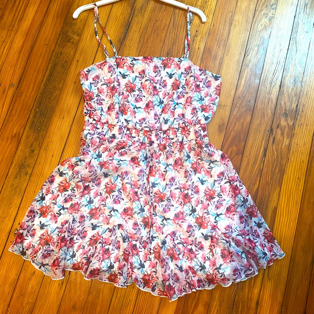 Row A floral godet hem dress from Nordstrom
